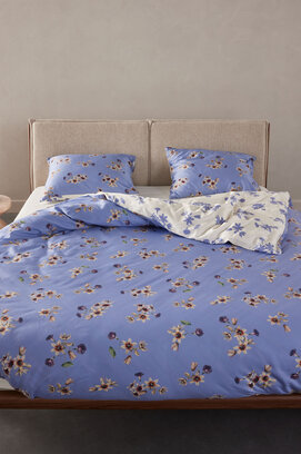 Essenza Fiora Housse de couette 140x200/220 Lavande bleue