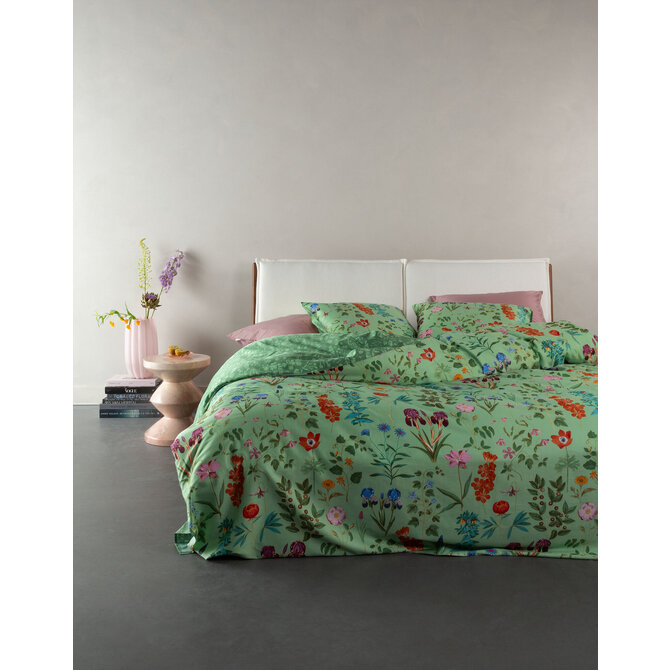 Essenza Marigold Dekbedovertrek 200x200/220 Quiet green