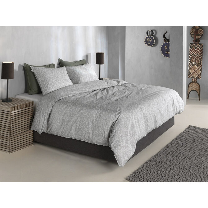 Zohome Petali di Lino Dekbedovertrek 240x200/220 Dove Grey