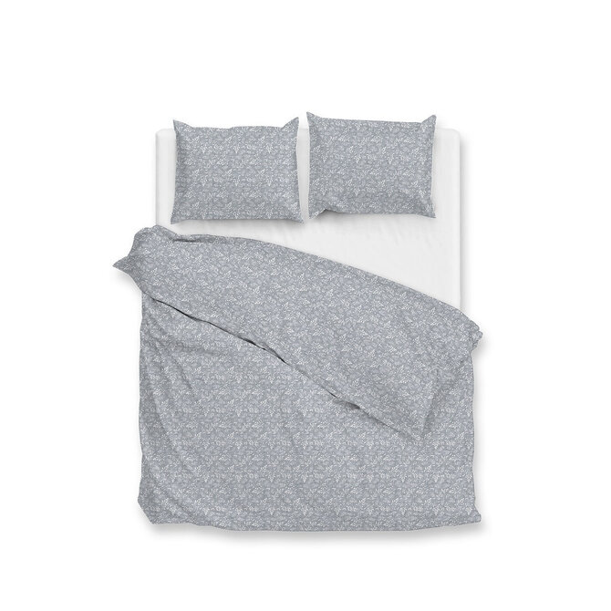 Zohome Pétales de Lin Housse de Couette 200x200/220 Denim