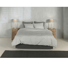 Zohome Righe di Percalle Dekbedovertrek 140x200/220 Northern Grey