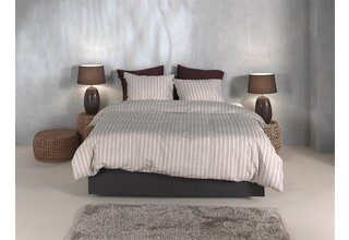 Zohome Drap Housse en Percale 200x200/220 Taupe Clair
