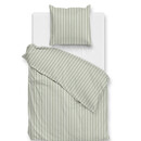 Zo! Home Zohome Housse de Couette en Percale Righe 240x200/220 Vert Fumé