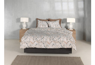 Zohome Lupe Housse de Couette 140x200/220 Naturel