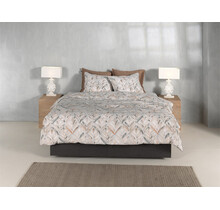 Zohome Lupe Housse de Couette 200x200/220 Naturel