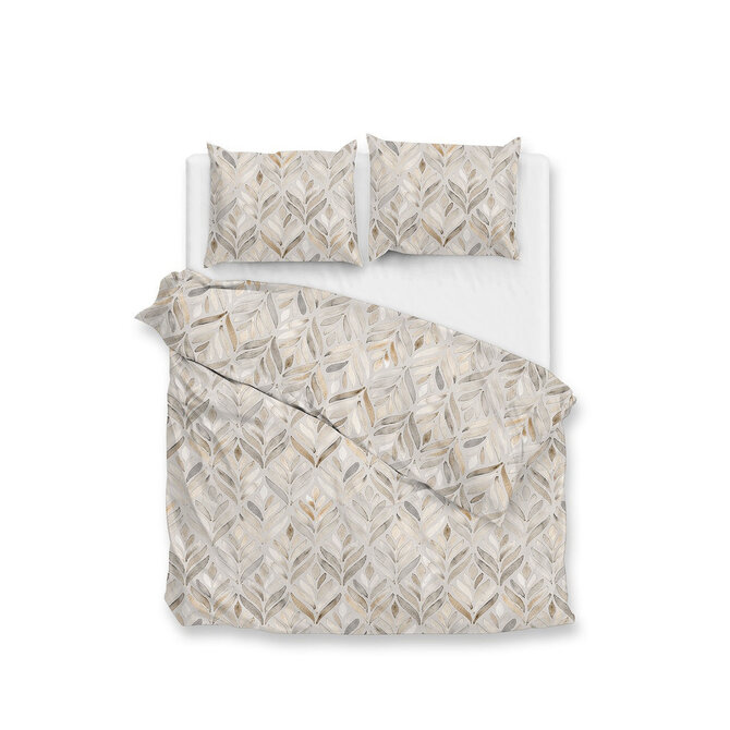 Zohome Lupe Housse de Couette 200x200/220 Naturel