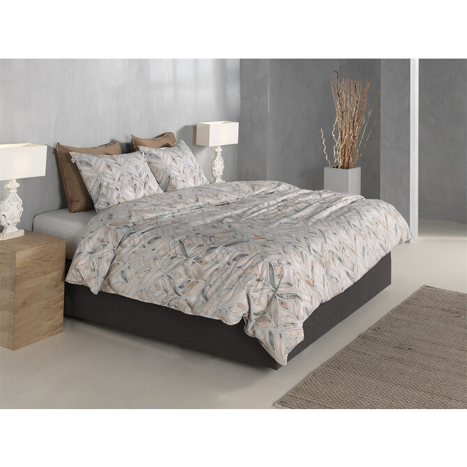 Zohome Lupe Housse de Couette 240x200/220 Naturel