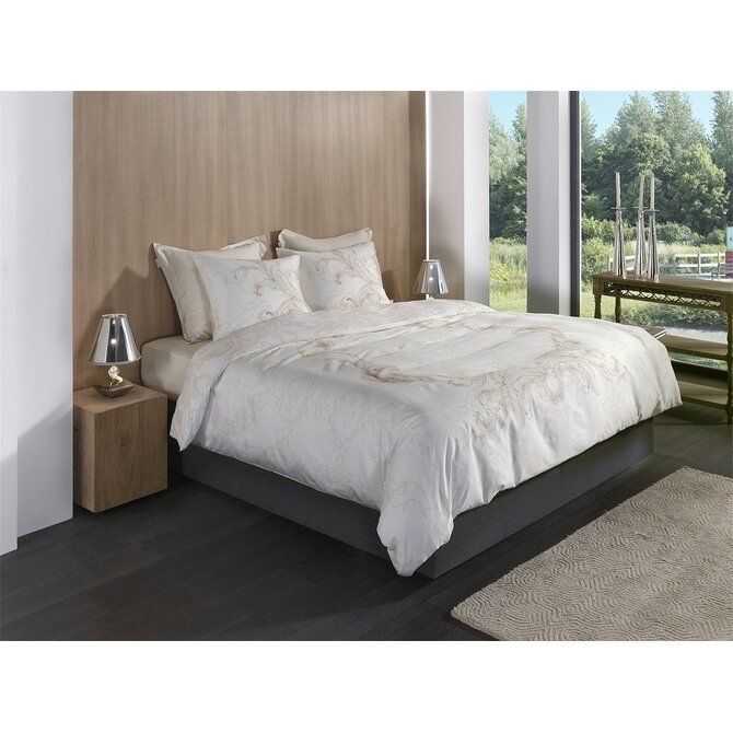 Heckettlane Lauren Housse de Couette 200x200/220 Blanc Cassé