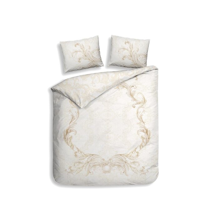 Heckettlane Lauren Housse de Couette 200x200/220 Blanc Cassé