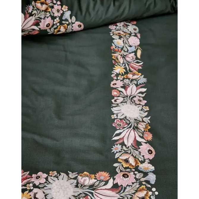 Essenza Veroniq Housse de couette 140x200/220 Vert balsamique