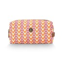 Pip Studio Pip Studio Coco Cosmetic Bag Medium Samba Stripe Orange 21.5x10x10.5cm