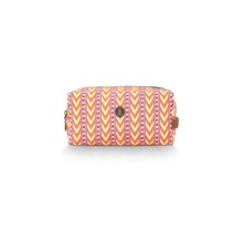 Pip Studio Coco Cosmetic Bag Medium Samba Stripe Orange 21.5x10x10.5cm