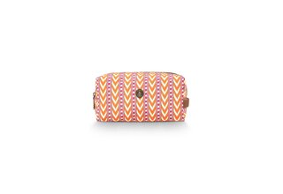 Pip Studio Coco Cosmetic Bag Medium Samba Stripe Orange 21.5x10x10.5cm