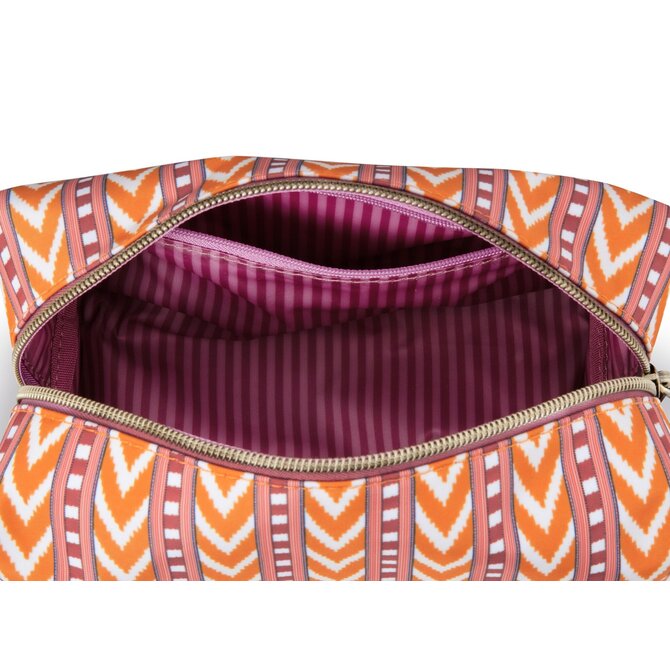 Pip Studio Coco Cosmetic Bag Medium Samba Stripe Orange 21.5x10x10.5cm