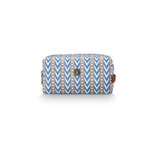 Pip Studio Coco Cosmetic Bag Medium Samba Stripe Blue 21.5x10x10.5cm