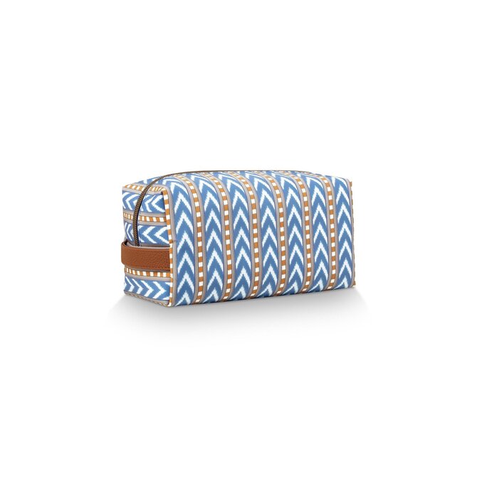 Pip Studio Coco Cosmetic Bag Medium Samba Stripe Blue 21.5x10x10.5cm