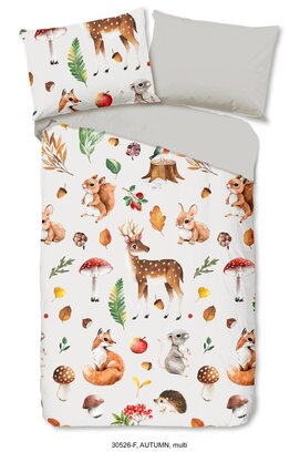 Good Morning kids Dekbedovertrek nr.30526 flanel Autumn multi 140x200/220