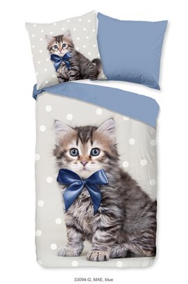 Bonjour les enfants Housse de couette n°33094 Mae bleu 140x200/220