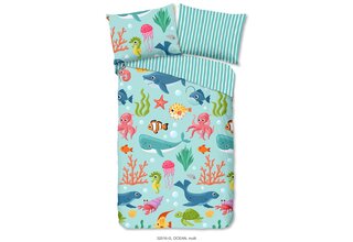 Good Morning kids Dekbedovertrek nr.32016 Ocean aqua 140x200/220