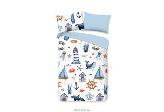 Bonjour les enfants Housse de couette n°33087 Ahoy bleu 140x200/220
