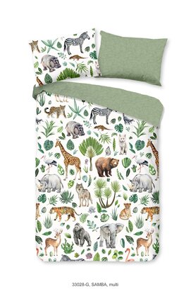 Good Morning kids Dekbedovertrek nr.33028 Samba multi 140x200/220