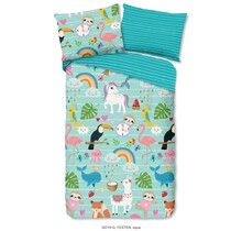 Bonjour les enfants Housse de couette n°32018 Festen aqua 140x200/220