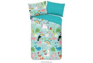 Bonjour les enfants Housse de couette n°32018 Festen aqua 140x200/220