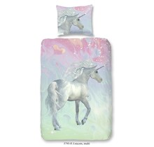 Good Morning kids Dekbedovertrek nr.5795 Unicorn multi 140x200/220
