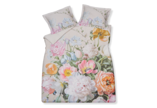 Vandyck Dekbedovertrek FLEUR FESTIVE cream tan Lits-jumeaux (240x200/220 )