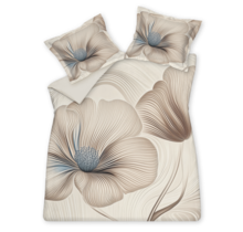 Vandyck Dekbedovertrek ROYAL GARDEN cream tan 2-persoons (200x200/220 )