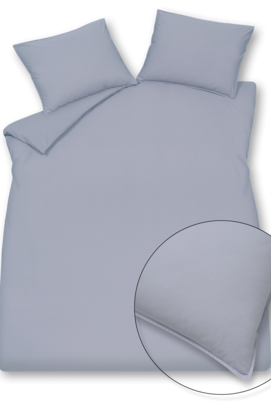 Vandyck Housse de couette WASHED COTTON bleu lavande 1 personne (140x200/220)