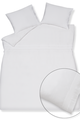 Housse de couette Vandyck PURITY PORTOFINO blanche 2 personnes (200x200/220)
