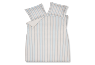 Housse de couette Vandyck SERENE LINES bleu poudre 2 personnes (200x200/220)