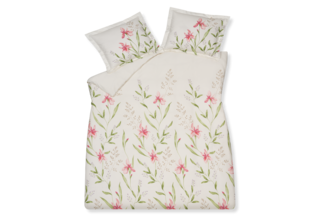 Vandyck Dekbedovertrek SERENE FLOWER offwhite        1-persoons (140x200/220 )
