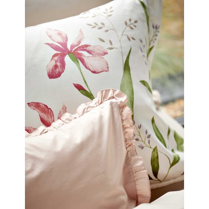 Housse de couette Vandyck SERENE FLOWER blanc cassé 1 personne (140x200/220)