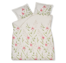 Vandyck Dekbedovertrek SERENE FLOWER offwhite        Lits-jumeaux (240x200/220 )