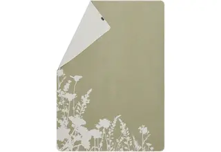 David Fussenegger Silvretta plaid Floral Silhouettes 140x200 Sage