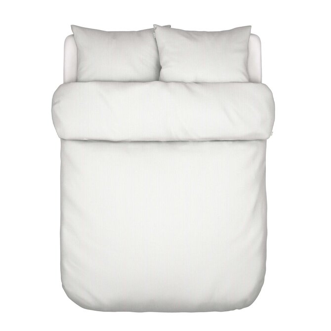 Marc O'Polo Classic Fine Stripe Housse de Couette 140x200/220 Gris brume