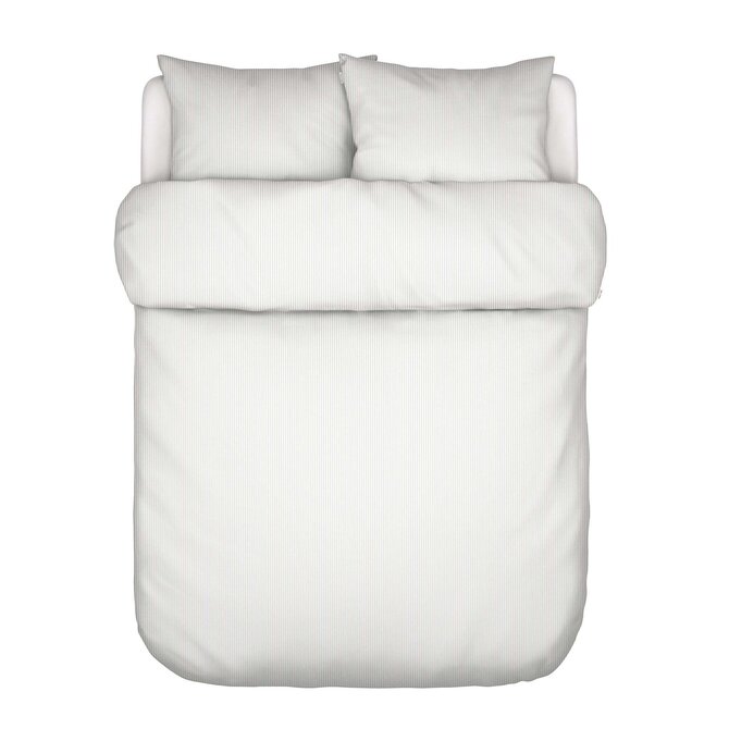 Marc O'Polo Classic Fine Stripe Housse de Couette 260x200/220 Gris brume