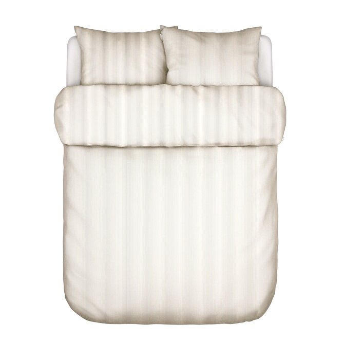 Marc O'Polo Classic Fine Stripe Housse de Couette 240x200/220 Sable Foncé