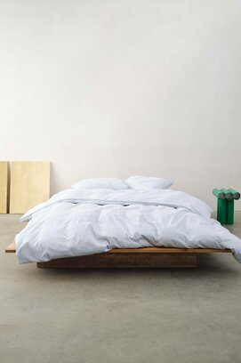 Marc O'Polo Housse de Couette Classique à Rayures Fines 140x200/220 Bleu Denim
