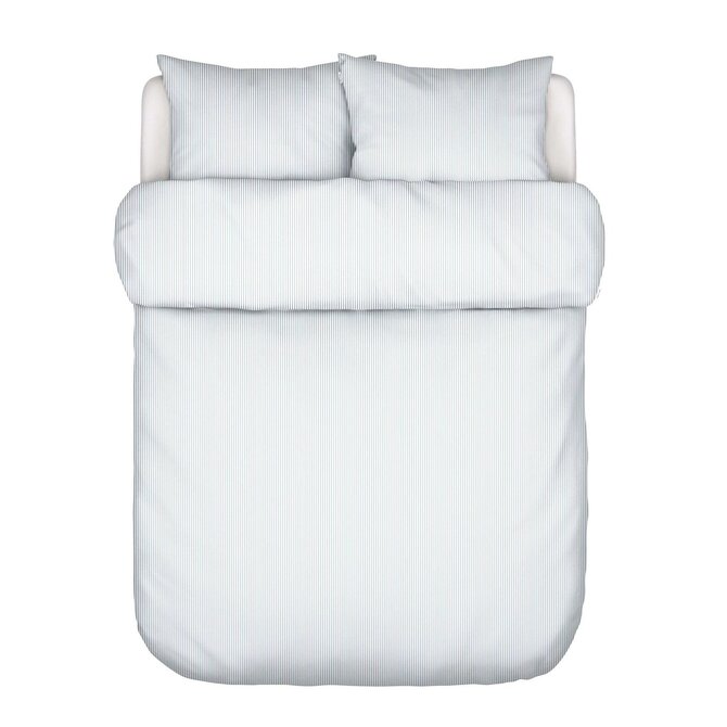 Marc O'Polo Classic Fine Stripe Housse de Couette 240x200/220 Denim bleu