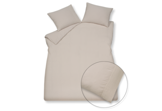 Housse de couette Vandyck PURE 07 YD W.BAND stone 1 personne (140x200/220)
