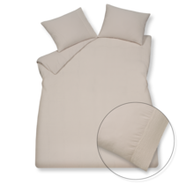 Housse de couette Vandyck PURE 07 YD W.BAND stone 2 personnes (200x200/220)