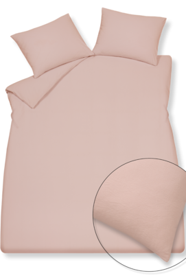 Vandyck Dekbedovertrek PURE 66 cotton hemp sepia pink        1-persoons (140x200/220 )