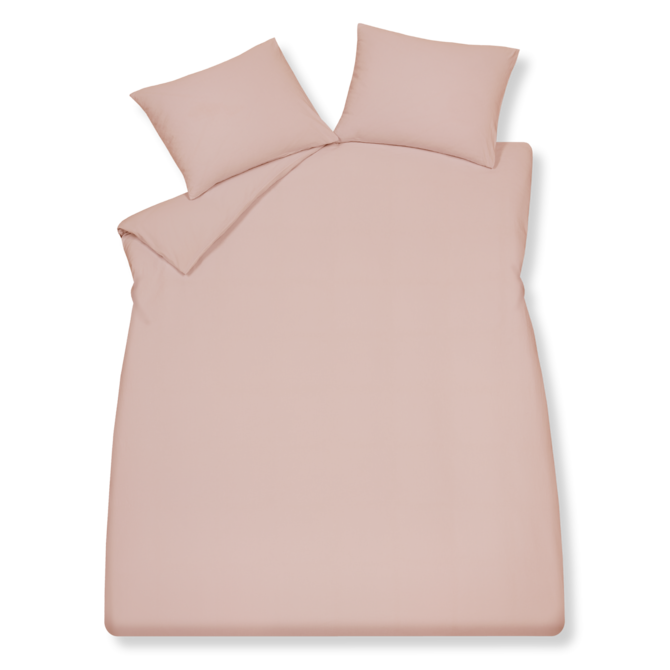 Housse de couette Vandyck PURE 66 coton chanvre sépia rose 1 personne (140x200/220)