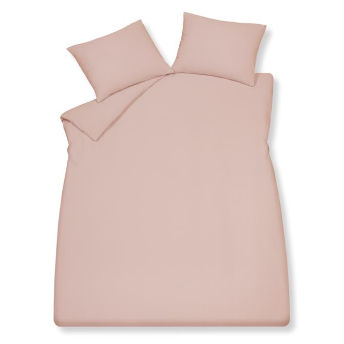 Housse de couette Vandyck PURE 66 coton chanvre sépia rose 2 personnes (200x200/220)