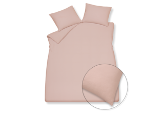 Vandyck Dekbedovertrek PURE 66 cotton hemp sepia pink        Lits-jumeaux (240x200/220 )