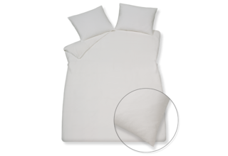 Vandyck Dekbedovertrek PURE 66 cotton hemp light stone 1-persoons (140x200/220 )