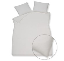 Housse de couette Vandyck PURE 66 coton chanvre pierre claire Lits-jumeaux (240x200/220)
